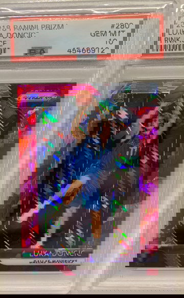 2018 Panini Prizm Luka Doncic Pink Ice PSA 10
