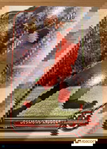 🔥2022 Bowman University Desmond Ridder 1st Prospect Rookie RC #49 Falcons