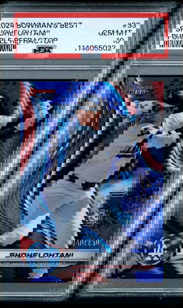 2024 Bowmans Best Shohei Ohtani #33 Purple Refractor /250 PSA 10 | Dodgers