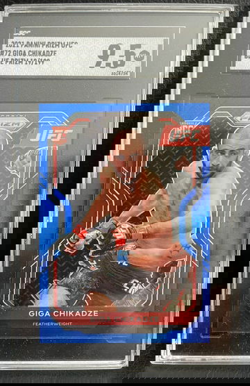 2021 UFC prizm Giga Chikadze blue refractor