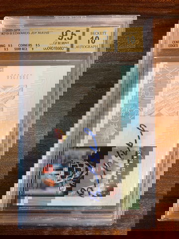 2005 SPX Braylon Edwards JSY Auto /250 BGS 9.5/10