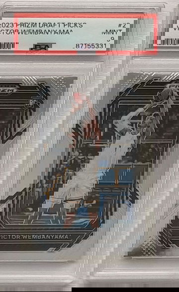 2023 Panini Prizm Draft Picks Victor Wembanyama #2 RC — PSA 9