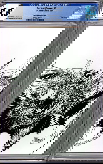 BATMAN-SPAWN #1 CGC 9.8 MCFARLANE 1:250 VIRGIN SKETCH VAR MCFARLANE & CAPULLO 2023