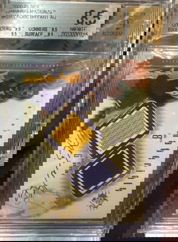 2001 Kobe Bryant SPx Winning Materials Patch Autograph BGS 8.5