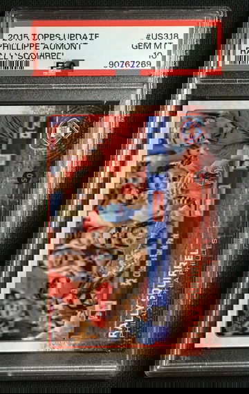 2015 Topps Update SP Variation Phillippe Aumont Rally Squirrel #US318 PSA 10