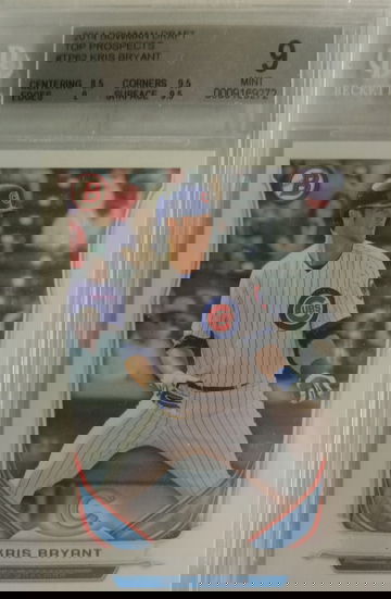 2014 Bowman Draft Kris Bryant BGS 9