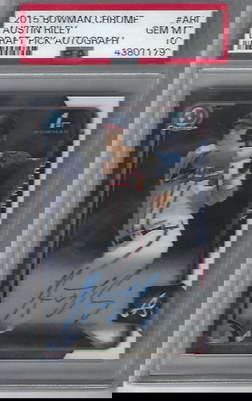 2015 Bowman Chrome Draft Austin Riley Auto PSA 10