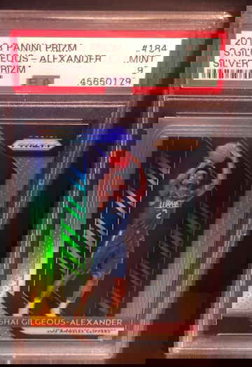 Shai Gilgeous Alexander 2018 Panini Prizm Silver PSA 9