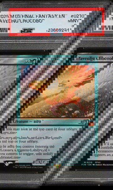 2025 Magic the Gathering Final Fantasy Traveling Chocobo #0210 PSA 9