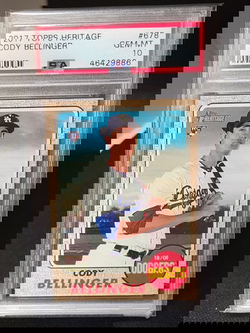 2017 Topps Heritage Cody Bellinger Psa 10
