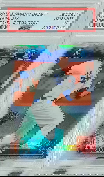 2016 Bowman Chrome Gavin Lux Refractor PSA 10
