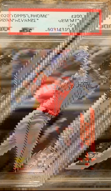 2020 Topps Chrome Yordan Alvarez PSA 10