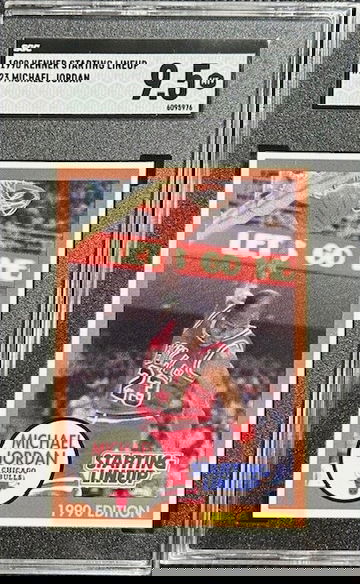 1990 Kenner Starting Lineup Michael Jordan Brown SGC 9.5 Chicago Bulls HOF