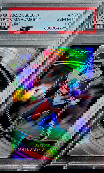 2018 Panini Select Patrick Mahomes Silver Prizm Field Level PSA 10 Gem Mint #232
