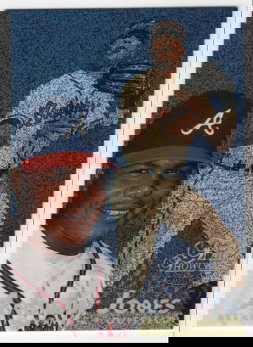 1997 FLAIR SHOWCASE ROW 0 ANDRUW JONES # 1