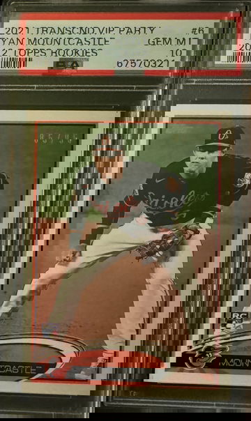 2021 Transcendent VIP Party Ryan Mountcastle 2012 Topps Rookies PSA 10