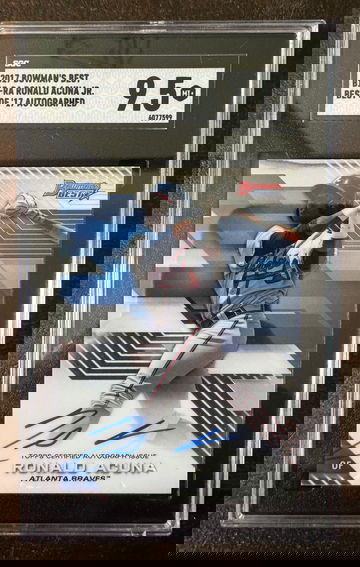 2017 Bowman's Best Ronald Acuna Jr. Best of ‘17 Autographs #B17-RA (RC) Acuña