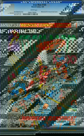 IRON MAN #145, CGC 9.6 NM+