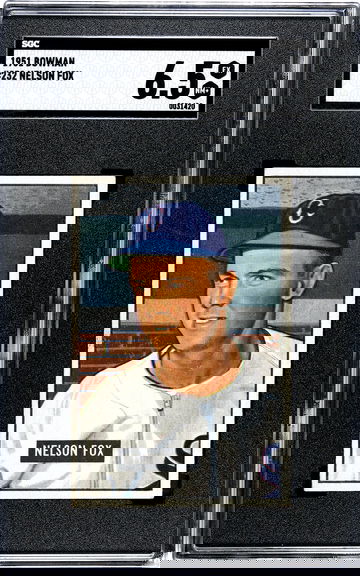 1951 Bowman #232 Nellie Fox HOF RC SGC 6.5