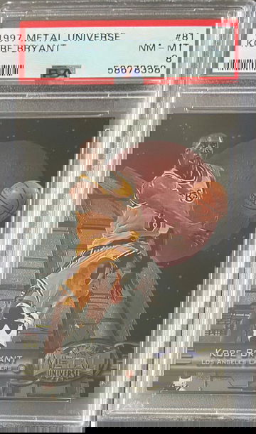 1997 Metal Universe Kobe Bryant PSA 8