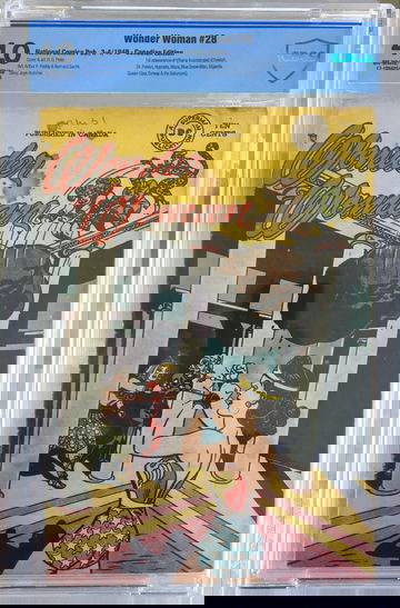 Wonder Woman #28 (1948) CBCS 4.0 -- O/w to white; Canadian edition; Like CGC