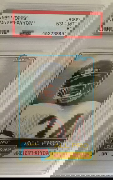 1981 Topps Walter Payton PSA 8