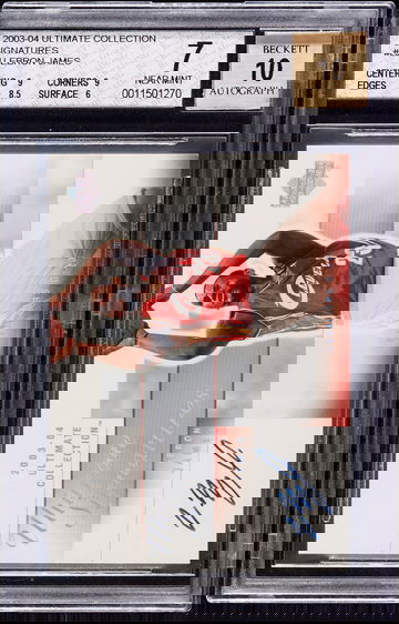 2003-04 Ultimate Collection LeBron James RC Ultimate Signatures BGS 7 (Auto 10)