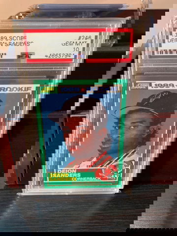1989 score Deion Sanders psa 10 gem mint RC