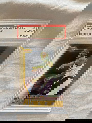 1996-97 Bowman's Best Best Ray Allen RC PSA 9 Mint Bucks