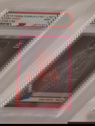 Coby White 2019 Optic Hyper Pink PSA 9