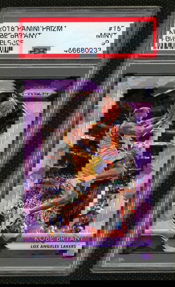 2018 Kobe Bryant Panini Prizm Purple Ice #/149 PSA 9 Mint