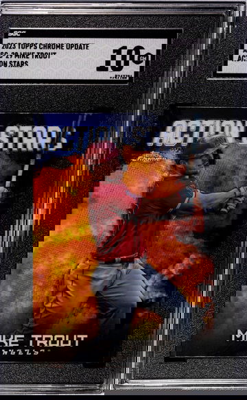 2023 Topps Chrome Update Action Stars Mike Trout #ASC-29 SGC 10