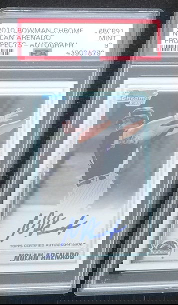 2010 Bowman Chrome Nolan Arenado auto PSA 9