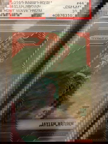 Jaylen Brown 2016 Prizm Ruby Wave PSA 10