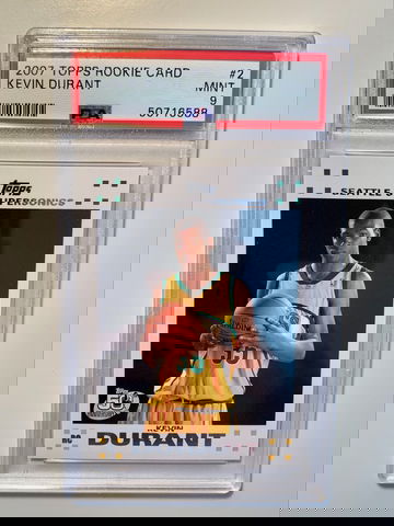 2007 Topps Kevin Durant Rookie RC #2 PSA 9