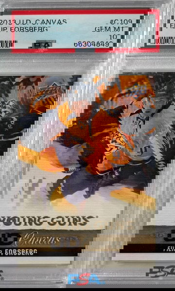 2013 Upper Deck Canvas Filip Forsberg Young Guns RC Rookie Card PSA 10 Gem Mint