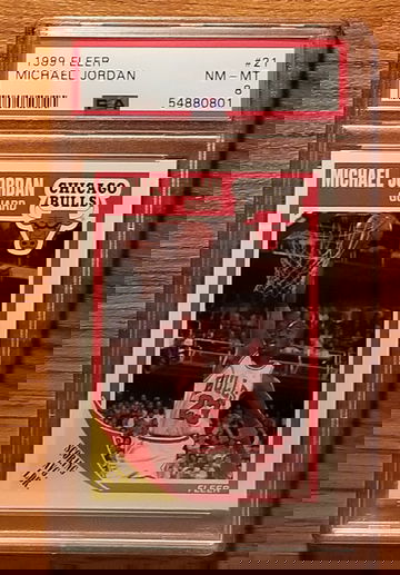 1989 fleer Michael Jordan #21 psa 8 near mint HOF goat