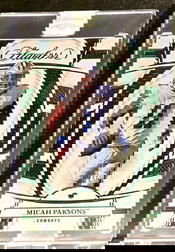 2022 Panini Flawless  Micah Parsons  Emerald  /5  Cowboys / Packers *Real Emerald*