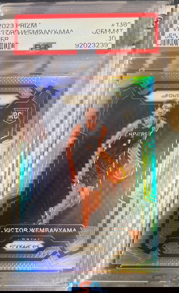 2023-24 Prizm Victor Wembanyama Silver Prizm Rookie RC #136 PSA 10