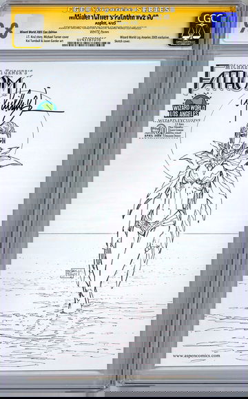 FATHOM #0 CGC-SS 9.8 MICHAEL TURNER WIZARD WORLD EXCLUSIVE SKETCH VARIANT 2005