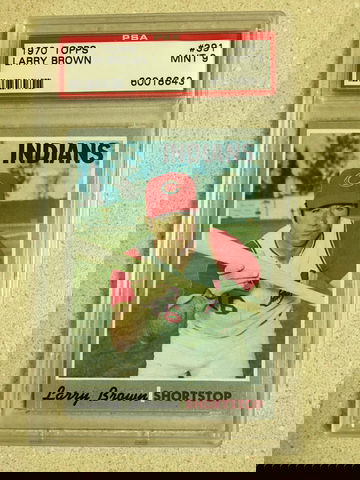 1970 Topps #391 Larry Brown PSA 9 MINT INDIANS 