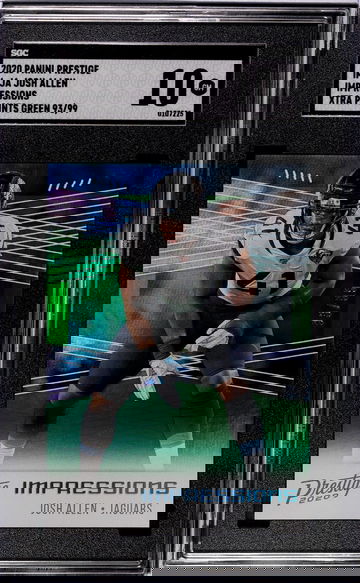 2020 Prestige #IM-JA Josh Allen Impressions /99 SGC 10