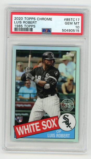 2020 TOPPS CHROME LUIS ROBERT 85TC17 PSA 10