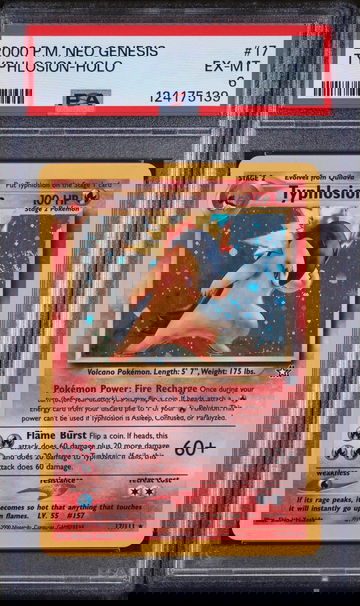2000 Pokemon Neo Genesis Holo Typhlosion #17 PSA 6