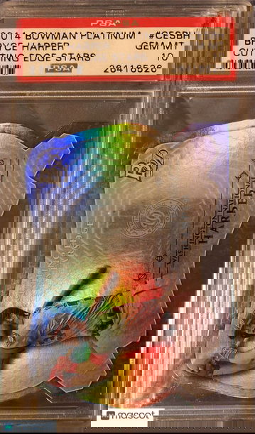 Bryce Harper 2014 Bowman Platinum Cutting Edge Stars PSA 10 Nationals POP 20