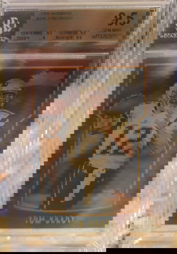 2000 Bowman Tom Brady BGS 9.5