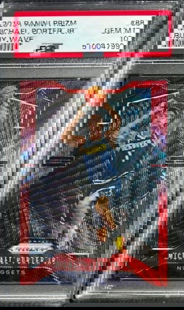 2019 Michael Porter Jr. Panini Prizm Red Ruby Wave Prizm #88 PSA 10 Gem Mint