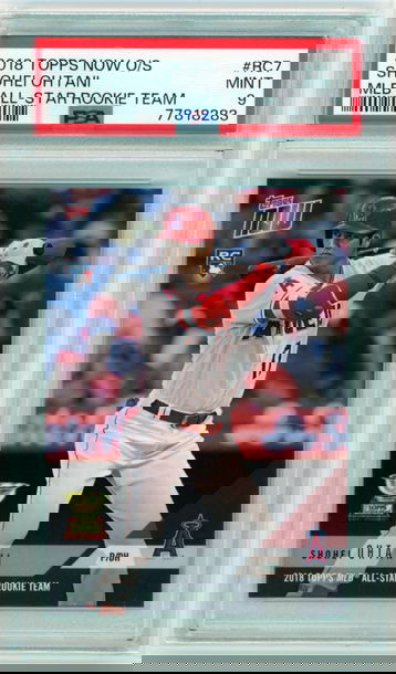 2018 Topps Now O/S #RC7 Shohei Ohtani MLB All-Star Rookie Team PSA 9 MINT!