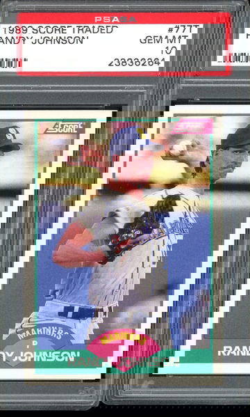 RANDY JOHNSON 1989 SCORE TRADED #77T 77 T PSA 10 RC