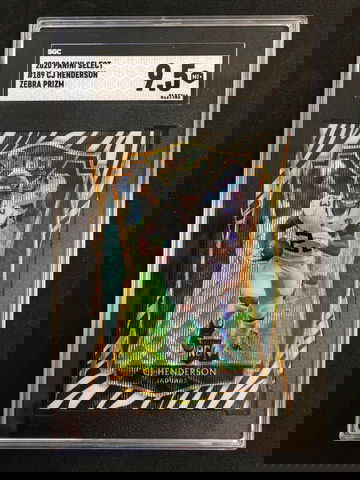2020 Panini Select - CJ Henderson - Rookie Premier Level Zebra Prizm SSP SGC 9.5